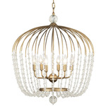 Voliere Pendant - Havana Gold / Crystal