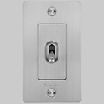 Buster + Punch 15A Metal Complete Toggle Switch - Steel
