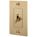 Buster + Punch 15 Amp Complete Toggle Switch - Brass