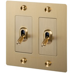 Buster + Punch 15A Metal Complete Toggle Switch - Brass