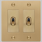 Buster + Punch 15A Metal Complete Toggle Switch - Brass
