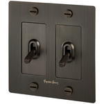 Buster + Punch 15A Metal Complete Toggle Switch - Smoked Bronze