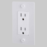 Buster + Punch Complete Polycarbonate Duplex Outlet - White