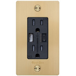 Buster + Punch Complete Metal USB-A+C Duplex Outlet - Brass
