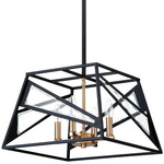 Corrietes Domed Frame Pendant - Matte Black