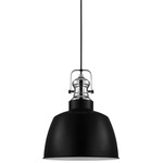 Gilwell Metal Pendant - Matte Black / Chrome
