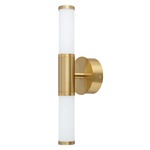 Palmera 1 2-Light Wall Sconce - Brushed Gold / Opal