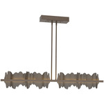 Hildene Large Linear Pendant - Bronze / Dark Smoke