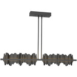 Hildene Large Linear Pendant - Black / Black