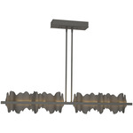 Hildene Large Linear Pendant - Natural Iron / Natural Iron