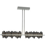 Hildene Large Linear Pendant - Vintage Platinum / Black
