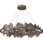 Hildene Circular Pendant - Bronze / Bronze