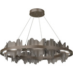 Hildene Circular Pendant - Bronze / Dark Smoke