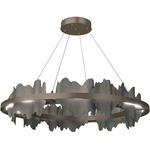Hildene Circular Pendant - Bronze / Natural Iron