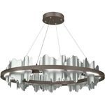 Hildene Circular Pendant - Bronze / Vintage Platinum