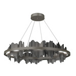 Hildene Circular Pendant - Dark Smoke / Black