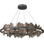 Hildene Circular Pendant - Black / Bronze