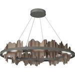 Hildene Circular Pendant - Natural Iron / Bronze