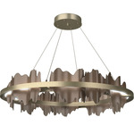 Hildene Circular Pendant - Soft Gold / Bronze