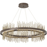 Gossamer Circular Pendant - Bronze / Soft Gold