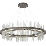 Gossamer Circular Pendant - Dark Smoke / Vintage Platinum