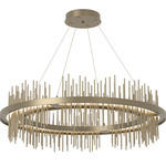 Gossamer Circular Pendant - Soft Gold / Soft Gold