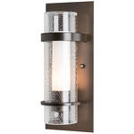 Banded Dual Band Wall Sconce - Bronze / Opal and Seeded