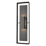 Shadow Box Tall Outdoor Wall Sconce - Coastal Black / Coastal Black