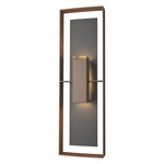 Shadow Box Tall Outdoor Wall Sconce - Coastal Bronze / Coastal Black