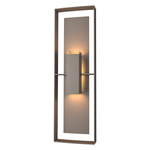 Shadow Box Tall Outdoor Wall Sconce - Coastal Dark Smoke / Coastal Dark Smoke