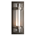 Banded Seeded XL Outdoor Wall Sconce - Coastal Dark Smoke / Opal and Seeded