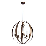 Pomme Outdoor Pendant - Coastal Bronze / Seeded Clear
