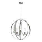 Pomme Outdoor Pendant - Coastal Burnished Steel / Seeded Clear