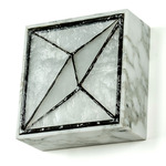 Gem V3 Wall Sconce - Black Patina / White