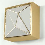 Gem V3 Wall Sconce - Brass / White