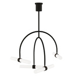 Calumn Chandelier - Black / White