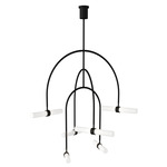 Calumn Chandelier - Black / White