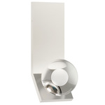 Mina Wall Sconce - Polished Nickel / Clear