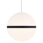 Hanea Mini Monopoint Pendant - Black / White Acrylic