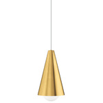 Joni Mini Monopoint Pendant - Natural Brass