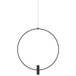 Layla Mini Monopoint Pendant - Black