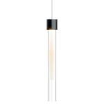 Linger Mini Monopoint Pendant - Black / Clear / White