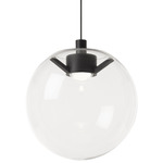 Mini Palona Monopoint Pendant - Black / Clear