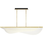 Nyra Linear Pendant - Plated Brass
