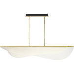 Nyra Linear Pendant - Plated Brass