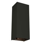 Vex Vertical Outdoor Wall Sconce - Black