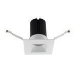 Ion 2IN Square Downlight Trim / New Construction Housing - White / Frosted