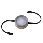 Puck 1-Light 120V - Brushed Nickel / White Acrylic
