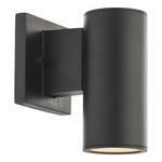 Cylinder Outdoor Wall Sconce - Black