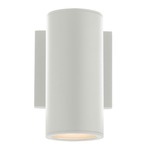 Cylinder Outdoor Wall Sconce - White